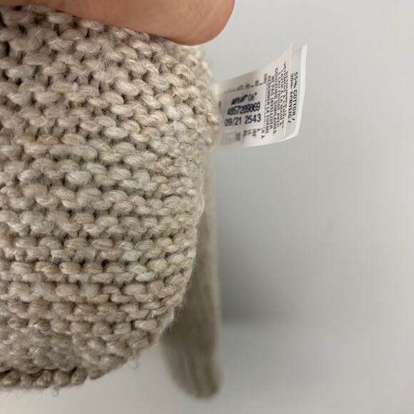 Aerie Mock Neck Sweater Blue Tan Striped Casual Cozy Pullover Size XS - Picture 7 of 11